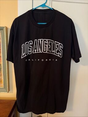 Los Angeles California Black Graphic Tee - Men